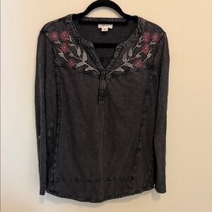 Style & Co. Vintage Embroidered Top